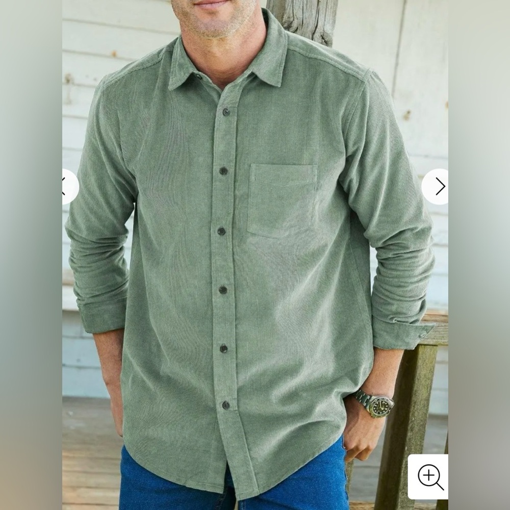 Cotton Traders Corduroy Men’s Button Down size XL